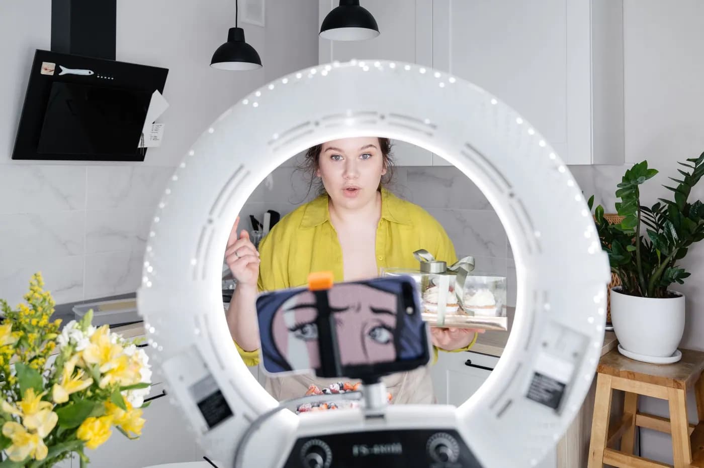 Tvůrkyně si na telefonu zakládá účet